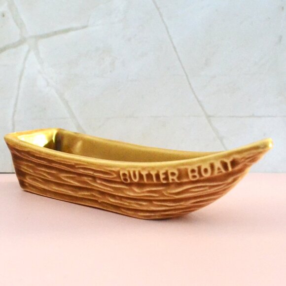 Set Of 3 Ceramic Butter Boats Dining Parties Dips Sauces Lakeside Decor - Picture 3 of 6